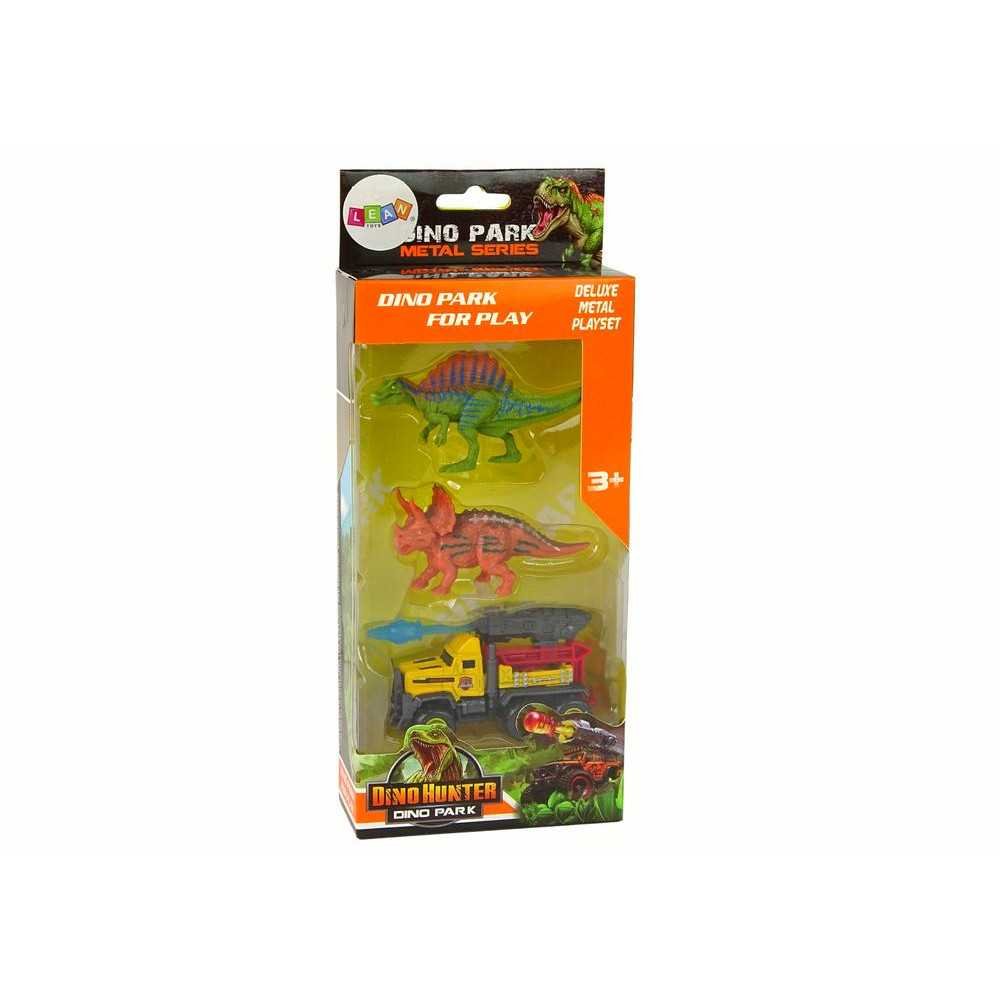 Dinosaurs Figures Car With Rocket Set