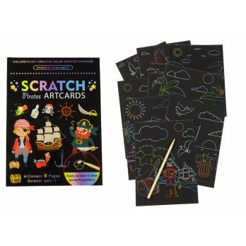 Pirates Coloring Scratch Book For Children