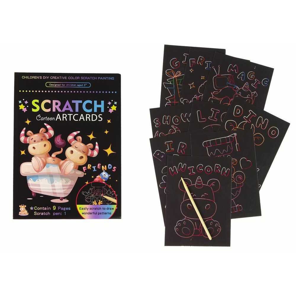 Scratch Coloring Book For Kids Animals