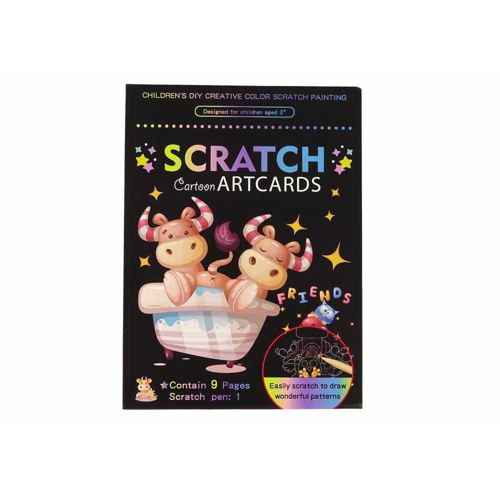 Scratch Coloring Book For Kids Animals