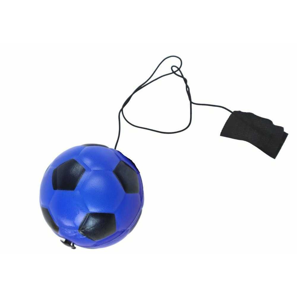 PU Football with Jojo Eraser for Bouncing, 6 cm, Blue