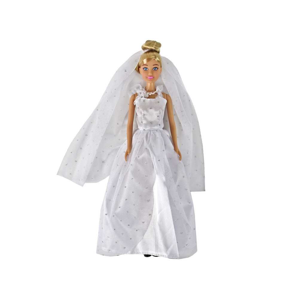 Anlily Bride Doll White Wedding Dress