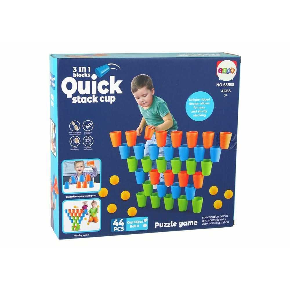 Cups Puzzle Game 3 in 1 44 Pieces