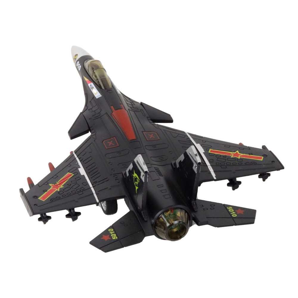 Airplane Model With Friction Drive, Gray, Black or Yellow