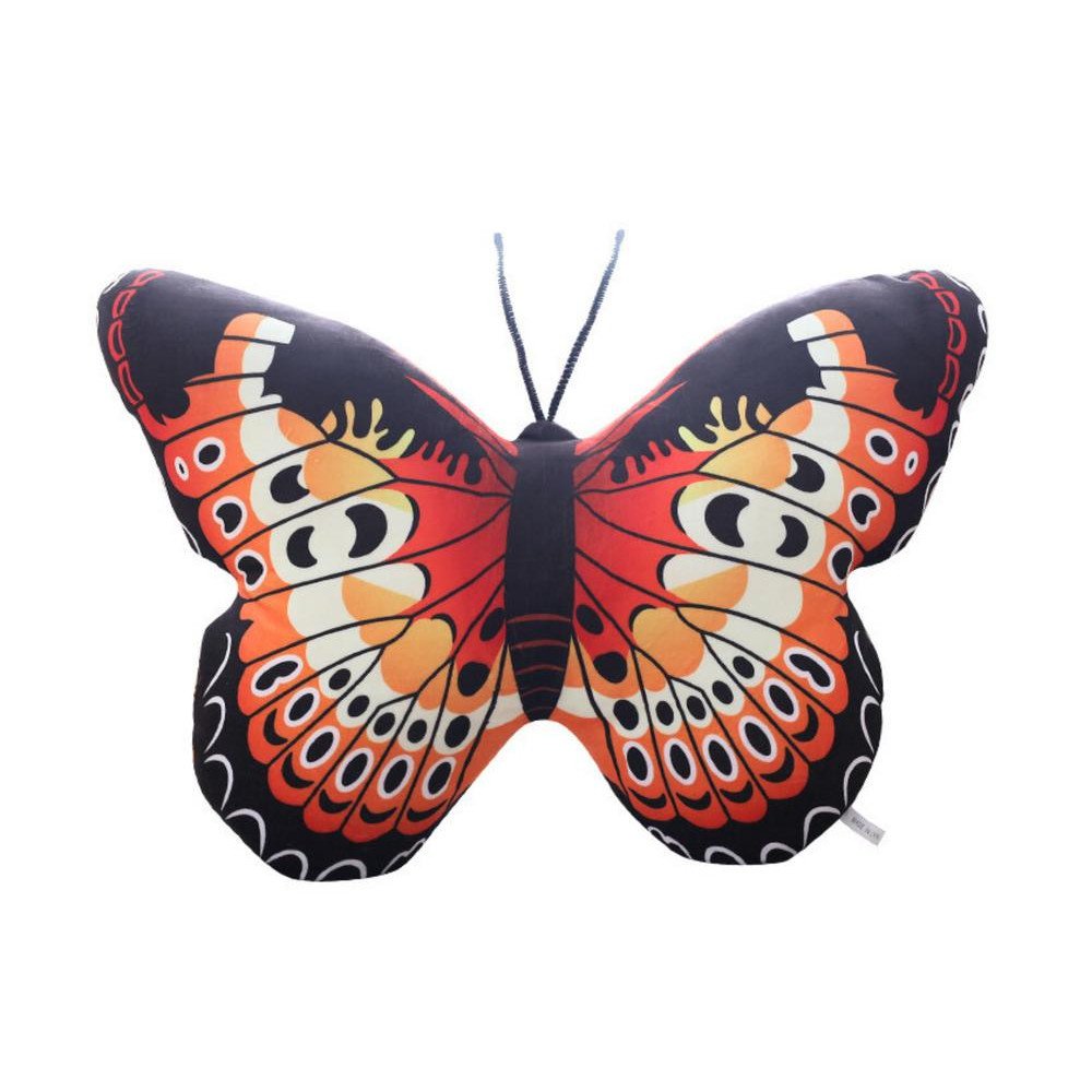 Talismanas Pliušinis drugelis Raudona pagalvė 40 x 30 cm