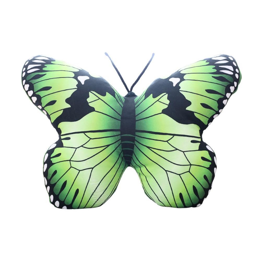 Talismanas Pliušinis drugelis Žalioji pagalvė 40 x 30 cm
