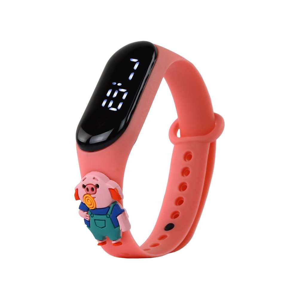 Pink Piggy Touch Screen Watch with Adjustable Band