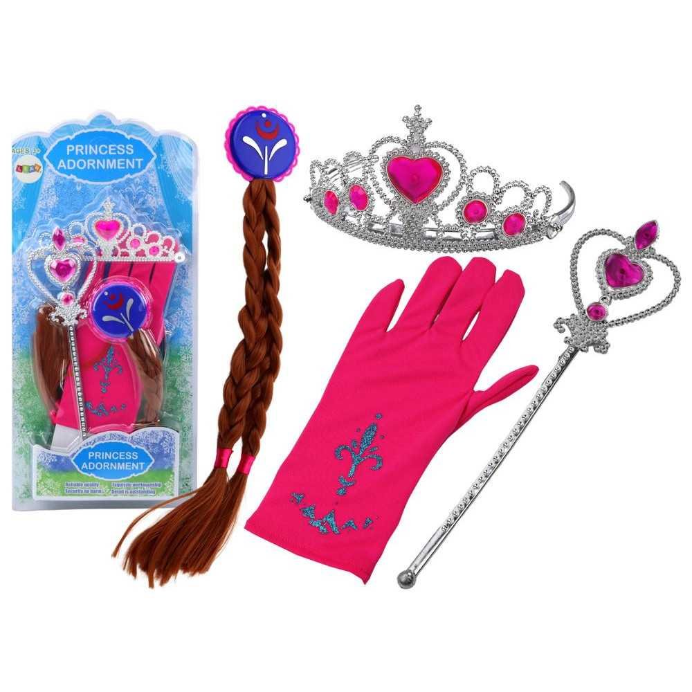 Little Princess Accessories Set Wand Glove Crown Braids