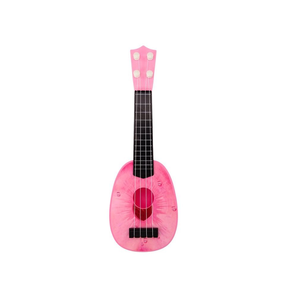 Ukulele vaikams Mini gitara 4 stygos Persikų teminė gitara Rožinė 15″-Žaislai, Muzikiniai-e-vaikas