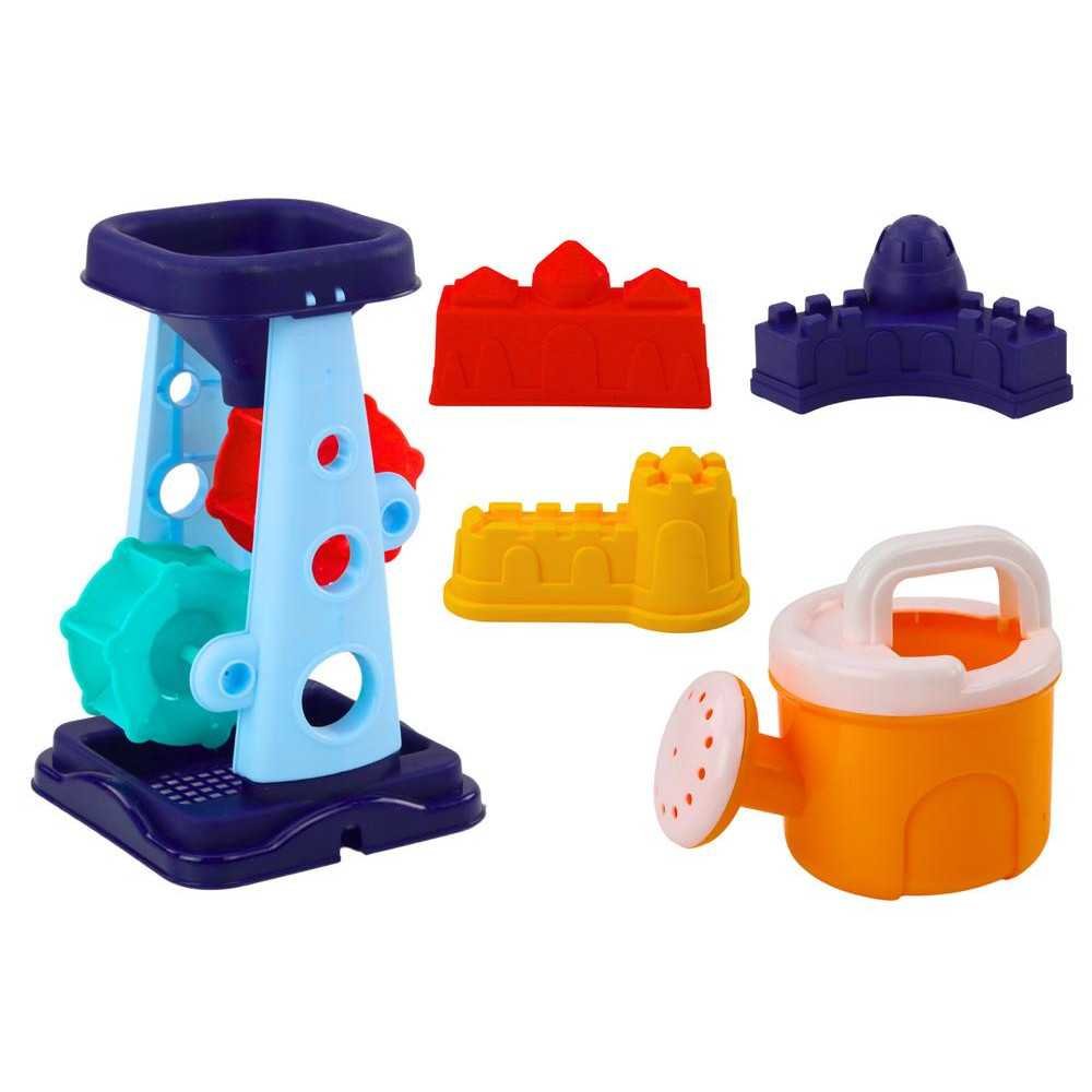 Sand Toy Set, Toczka, Grinder, Paddles, Watering Can, Blue