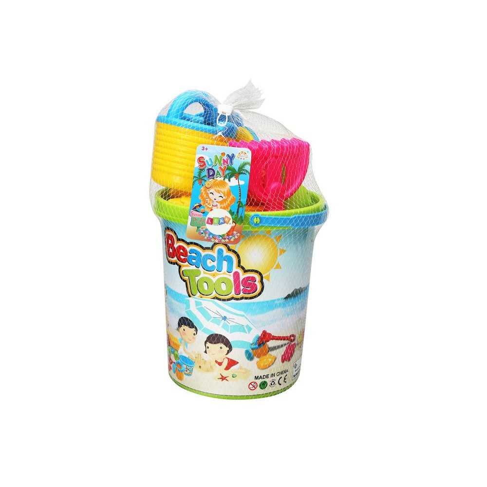 Sand Toy Set, Bucket, Grinder, Watering Can, Colorful Molds