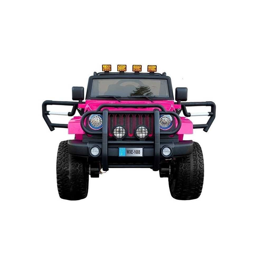 Elektromobilis Jeep WXE-1688 STRONG, 4x4, Pink-Elektromobiliai vaikams, Visureigiai-e-vaikas