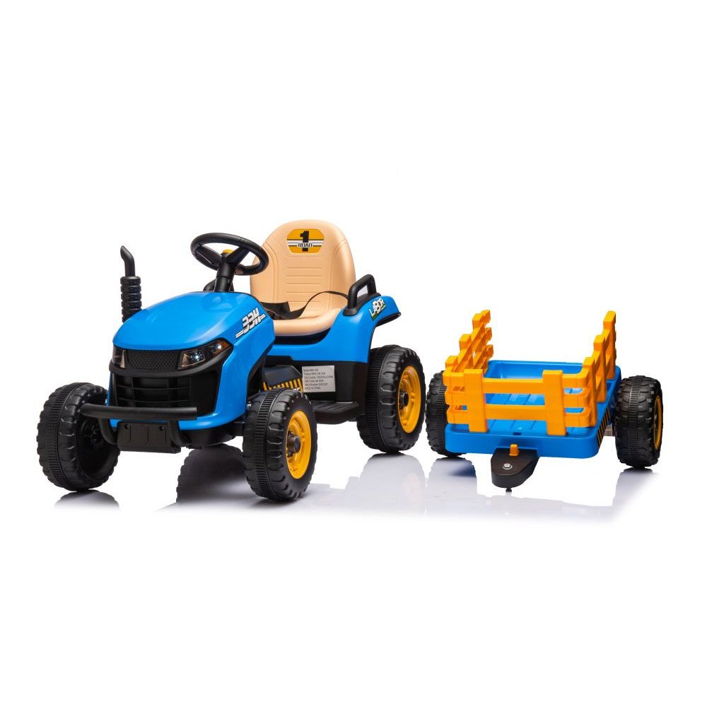 Akumuliatorinis traktorius BBH-030 Blue-Elektromobiliai vaikams, Traktoriai-e-vaikas