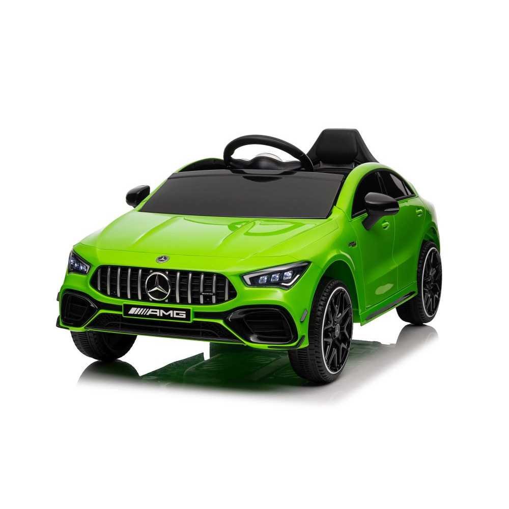 Elektromobilis Mercedes CLA 45s AMG, 4x4, Green-Elektromobiliai vaikams, Mašinos-e-vaikas