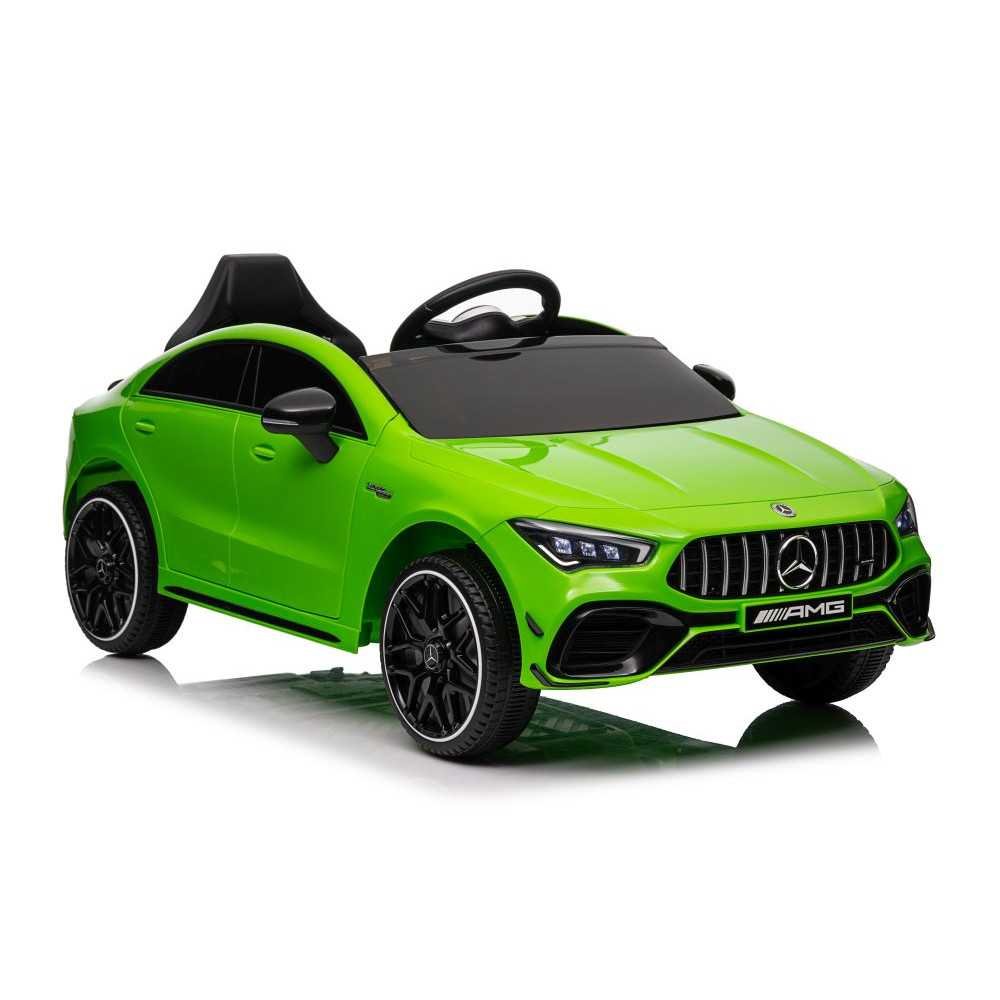 Elektromobilis Mercedes CLA 45s AMG, 4x4, Green-Elektromobiliai vaikams, Mašinos-e-vaikas