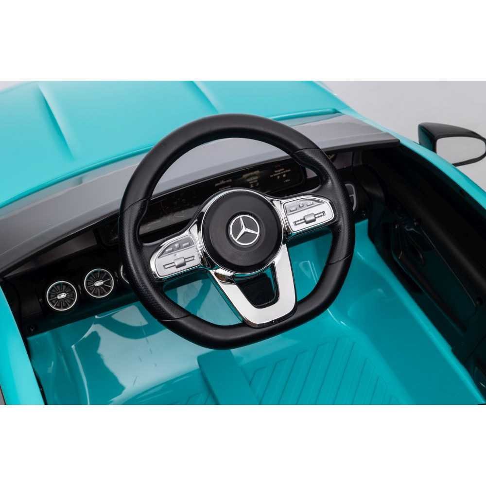 Elektromobilis Mercedes CLA 45s AMG, 4x4, Turquoise-Elektromobiliai vaikams, Mašinos-e-vaikas