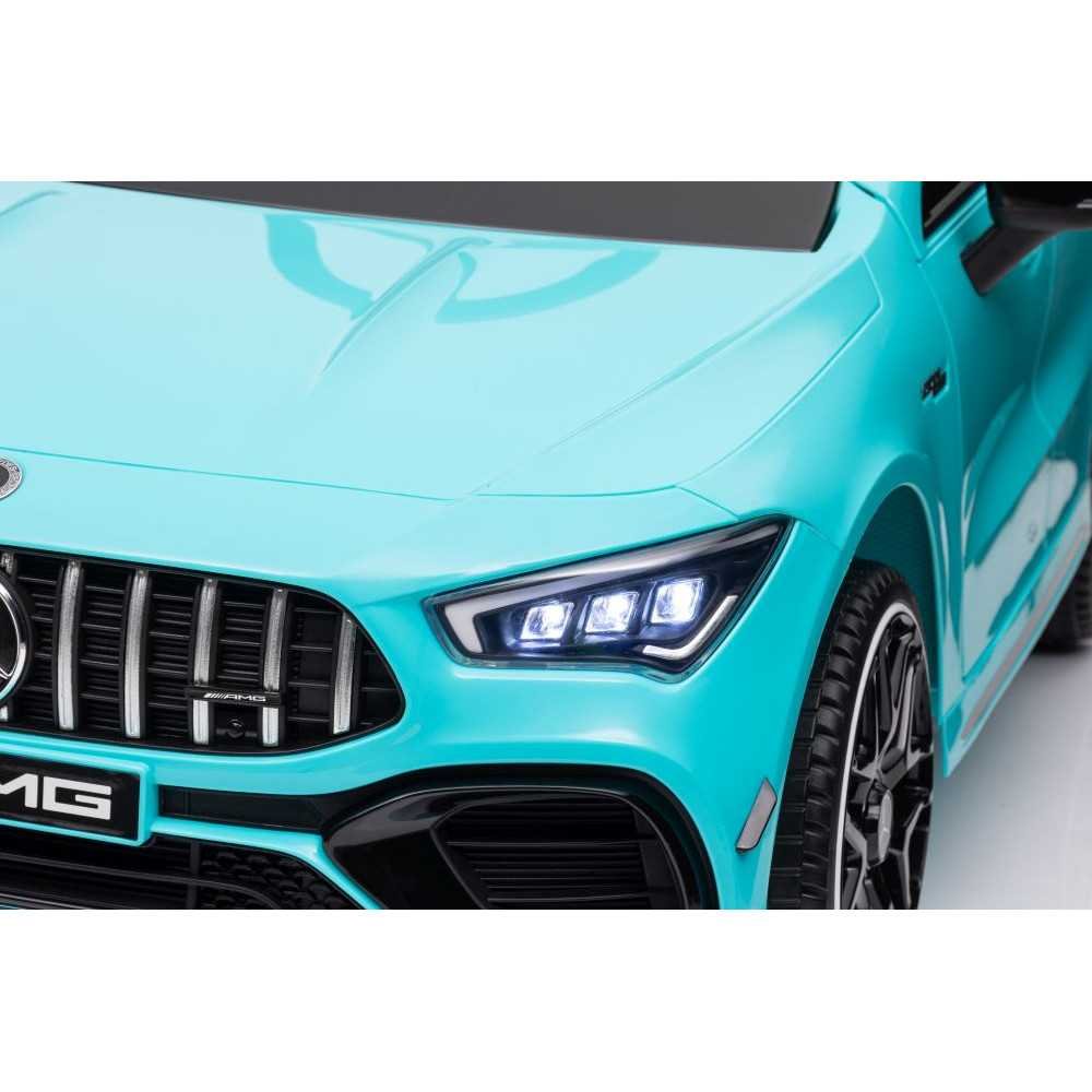 Elektromobilis Mercedes CLA 45s AMG, 4x4, Turquoise-Elektromobiliai vaikams, Mašinos-e-vaikas