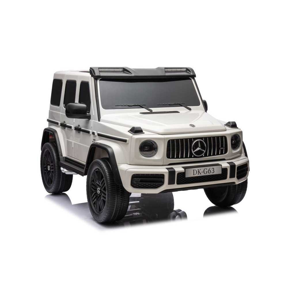 Elektromobilis Mercedes G63 XXL, White-Elektromobiliai vaikams, Visureigiai-e-vaikas