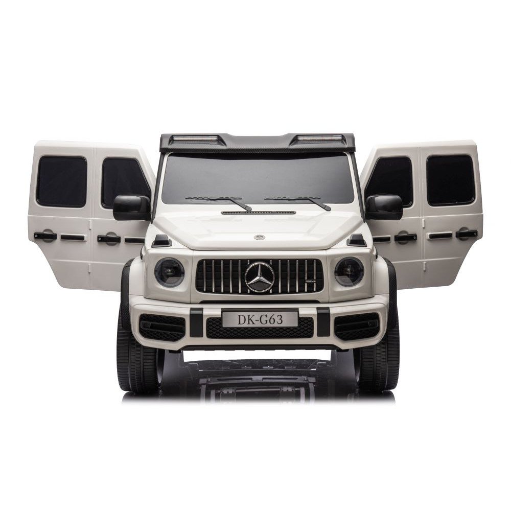 Akumuliatorinis automobilis Mercedes G63 XXL White-Elektromobiliai vaikams, Visureigiai-e-vaikas