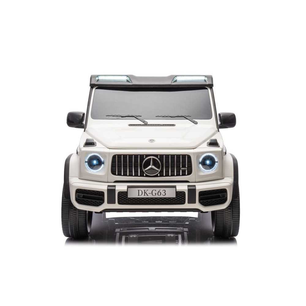 Elektromobilis Mercedes G63 XXL, White-Elektromobiliai vaikams, Visureigiai-e-vaikas