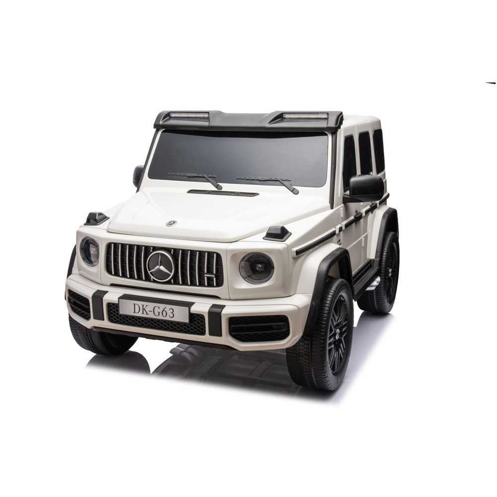 Elektromobilis Mercedes G63 XXL, White-Elektromobiliai vaikams, Visureigiai-e-vaikas