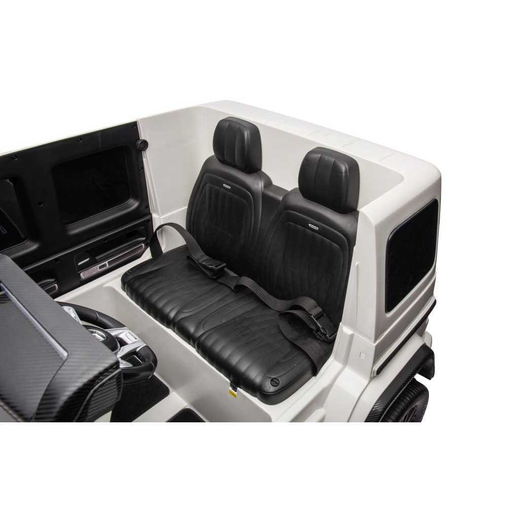 Elektromobilis Mercedes G63 XXL, White-Elektromobiliai vaikams, Visureigiai-e-vaikas