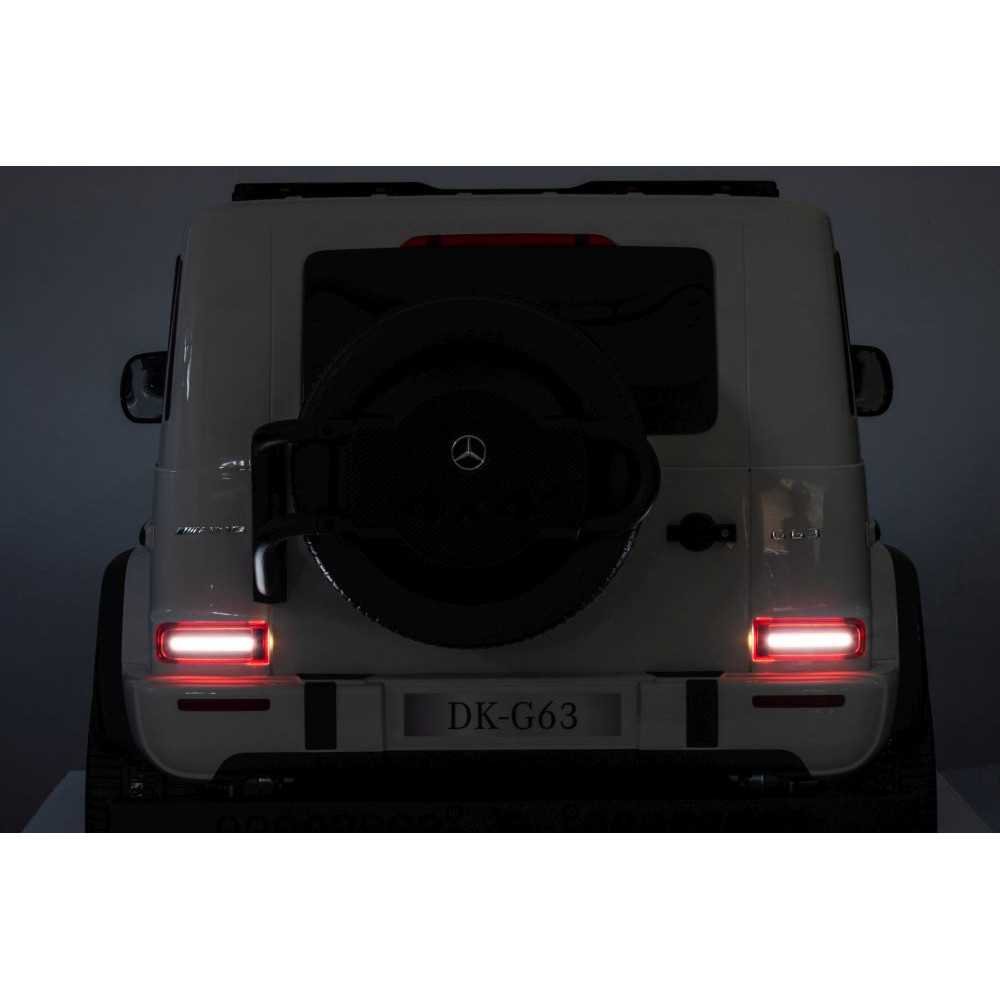 Elektromobilis Mercedes G63 XXL, White-Elektromobiliai vaikams, Visureigiai-e-vaikas