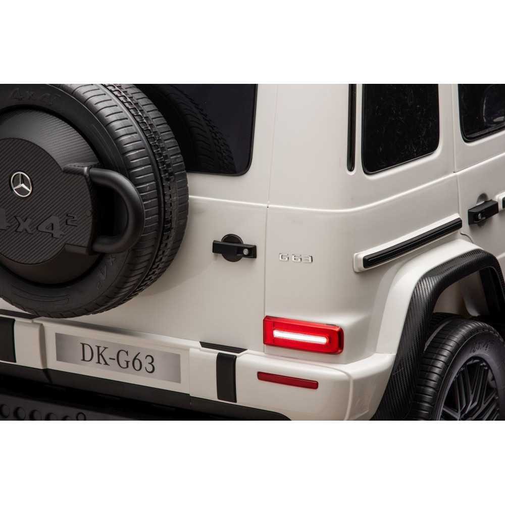 Elektromobilis Mercedes G63 XXL, White-Elektromobiliai vaikams, Visureigiai-e-vaikas