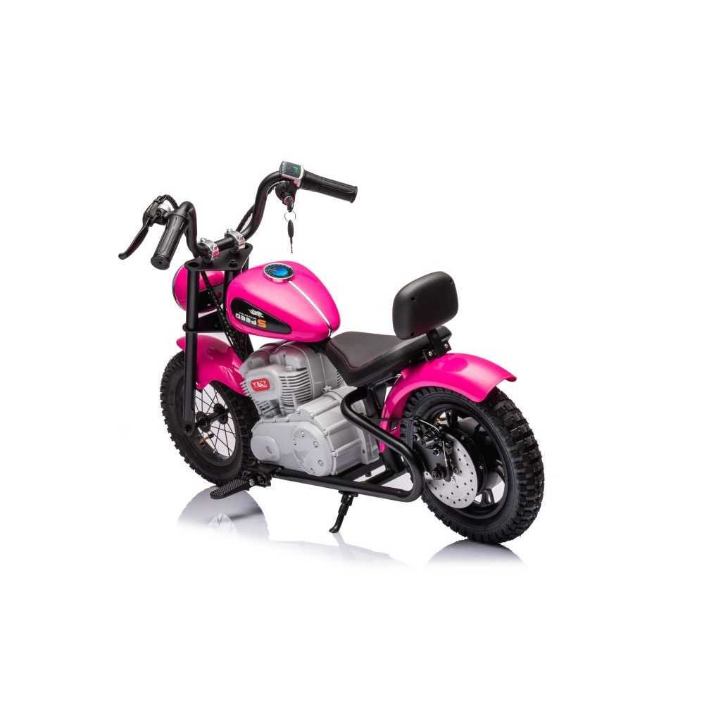 Elektrinis motociklas A9902 36V, Pink-Elektromobiliai vaikams, Motociklai-e-vaikas