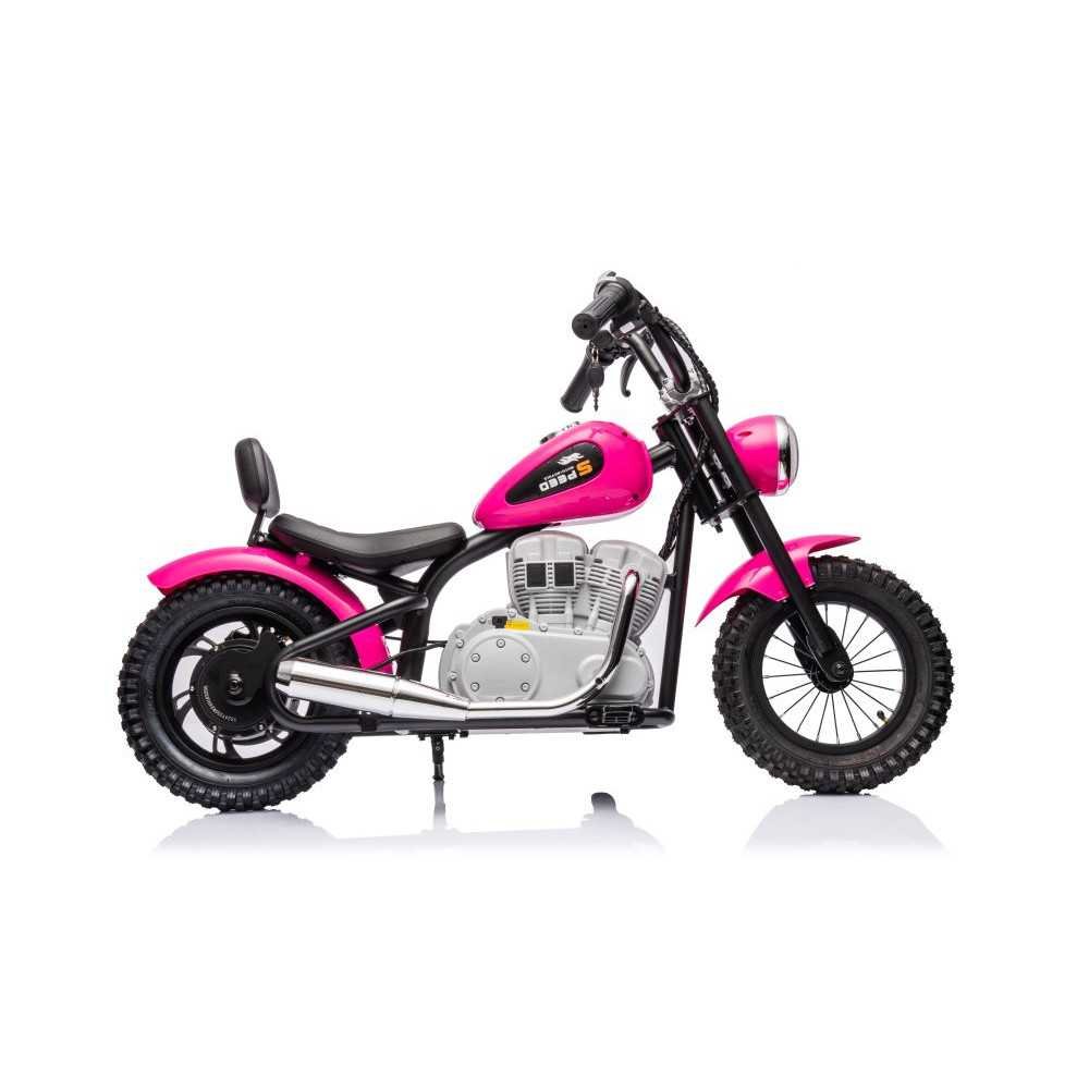 Elektrinis motociklas A9902 36V, Pink-Elektromobiliai vaikams, Motociklai-e-vaikas