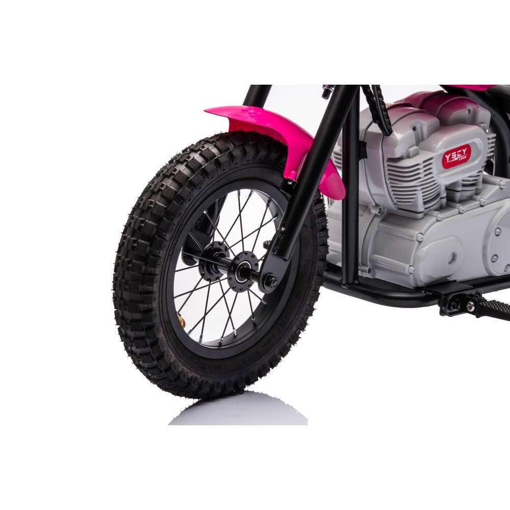 Elektrinis motociklas A9902 36V, Pink-Elektromobiliai vaikams, Motociklai-e-vaikas