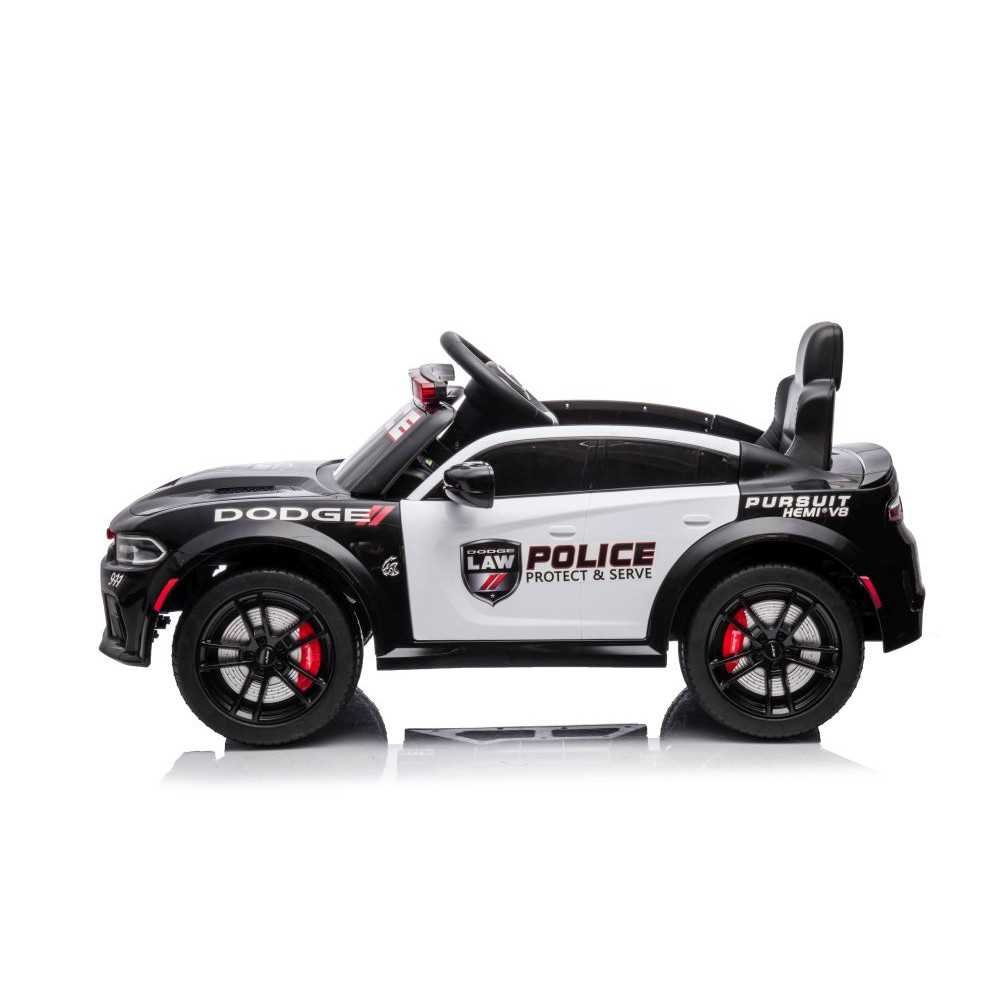 Elektromobilis Dodge Charger Police, Black-Elektromobiliai vaikams, Mašinos-e-vaikas