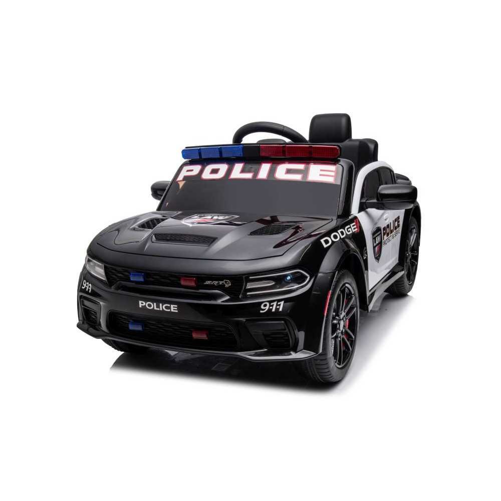 Elektromobilis Dodge Charger Police, Black-Elektromobiliai vaikams, Mašinos-e-vaikas