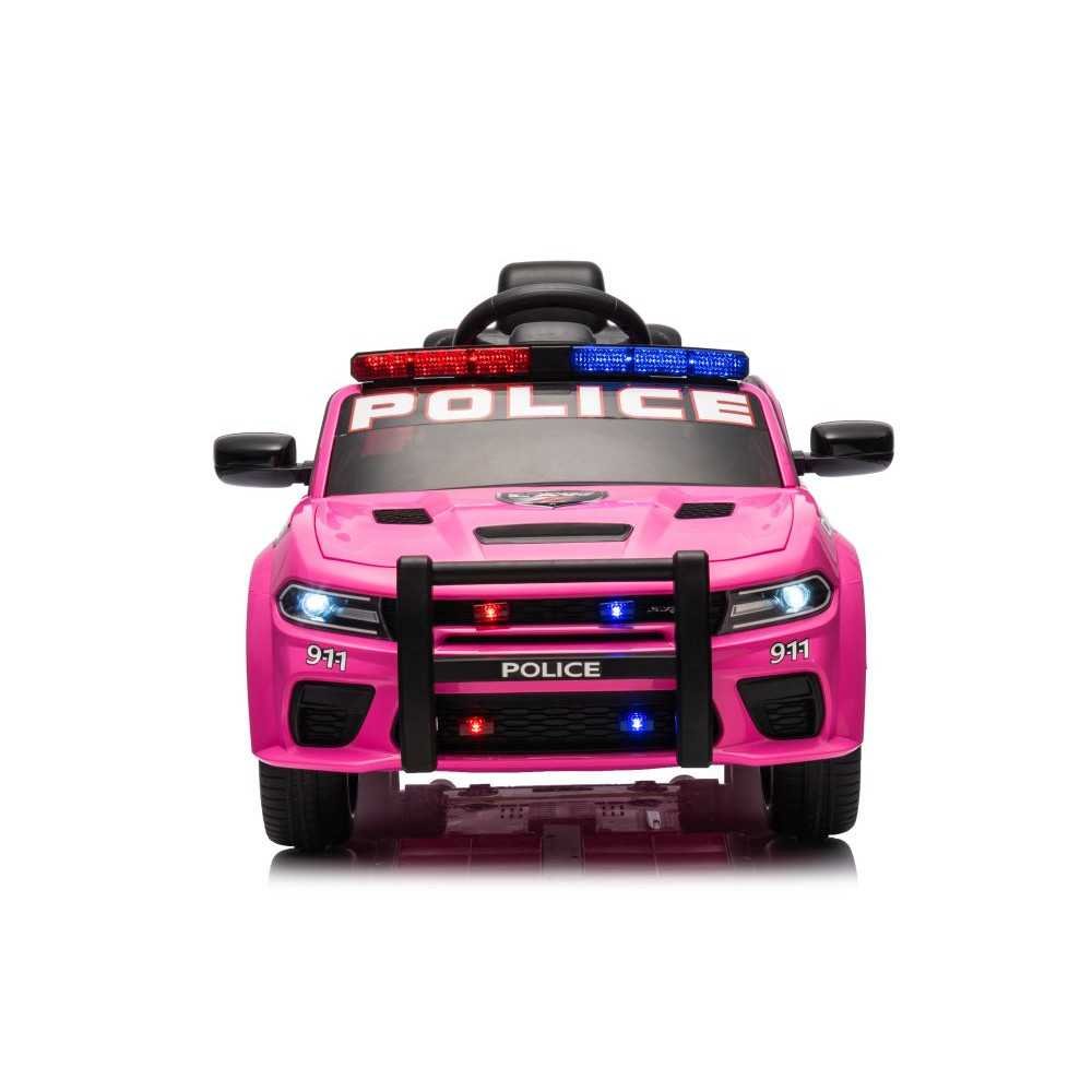 Elektromobilis Dodge Charger Police, Pink-Elektromobiliai vaikams, Mašinos-e-vaikas