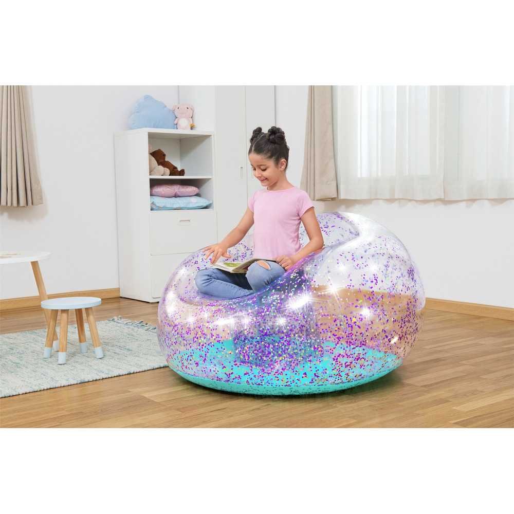 Inflatable Glitter Chair 114 x 112 x 66 Bestway 75115