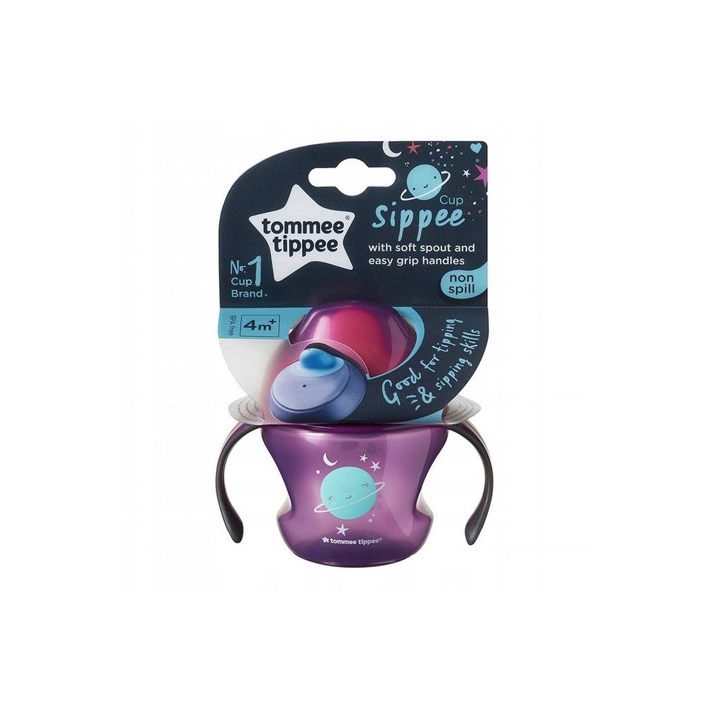 471031 i puodelio laikiklis 150ML 4+ violetinė Tommee Tippee-Maitinimui, Indai, įrankiai, gertuvės, Puodeliai, gertuvės-e-vaikas