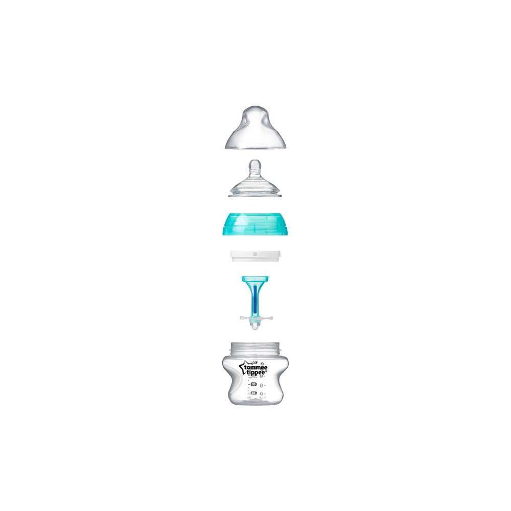 Buteliukai TOMMEE TIPPEE Anticolic Advanced 2x150ml, 0mėn+, 226020, mėlyni-Maitinimui, Buteliukai ir žindukai-e-vaikas