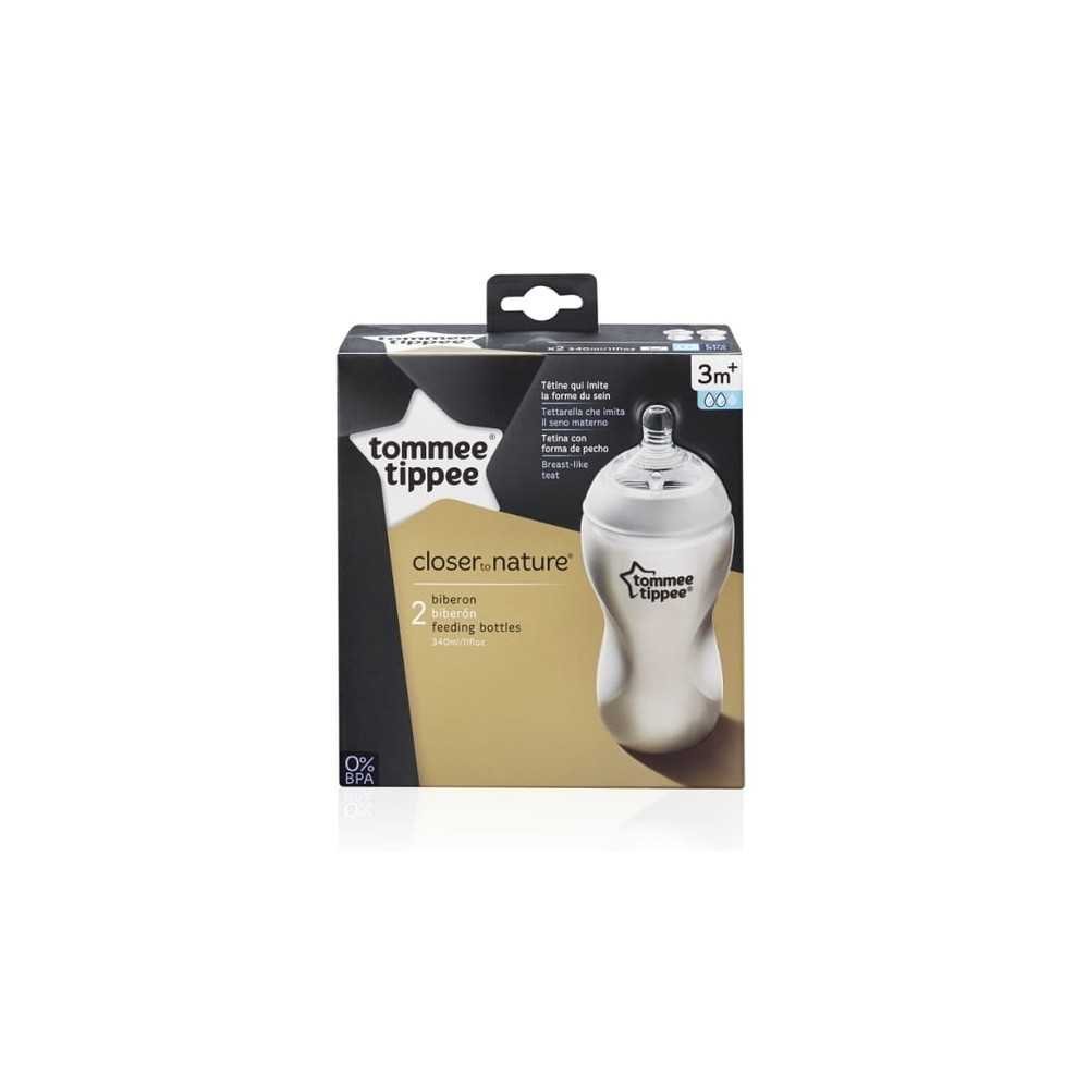 Buteliukų rinkinys TOMMEE TIPPEE 2x340ml 226204-Maitinimui, Buteliukai ir žindukai-e-vaikas