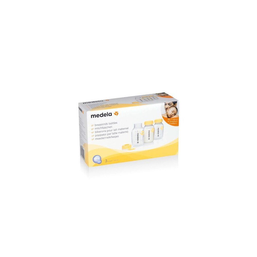 Buteliukų rinkinys Medela 3x150ml, 0074-Maitinimui, Buteliukai ir žindukai-e-vaikas