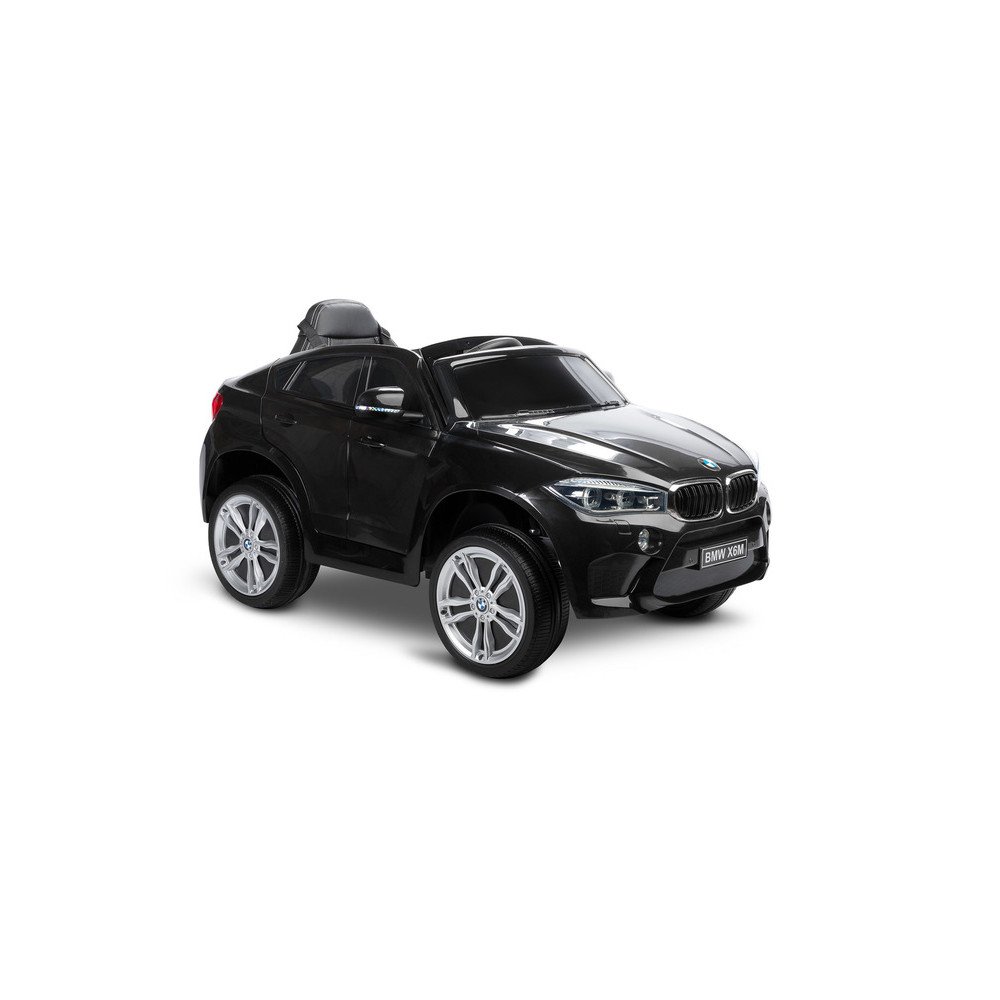 Elektromobilis BMW X6, lakuotas juodas-Elektromobiliai vaikams, Visureigiai-e-vaikas