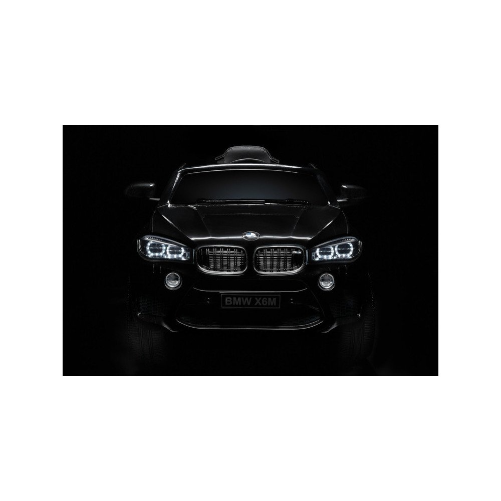 Elektromobilis BMW X6, lakuotas juodas-Elektromobiliai vaikams, Visureigiai-e-vaikas