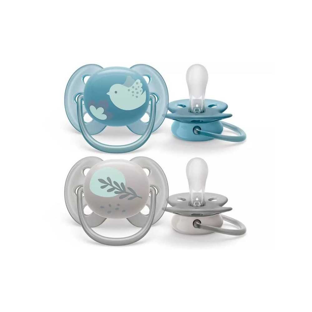 Čiulptukas Philips Avent Ultra Soft, 6-18 mėn, SCF091/15, 2 vnt-Priežiūrai, Čiulptukai ir jų priedai, Čiulptukai-e-vaikas