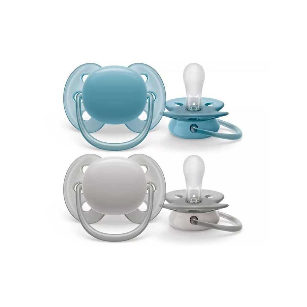 Čiulptukas Philips Avent Ultra Soft, 6-18 mėn, SCF091/17, 2 vnt-Priežiūrai, Čiulptukai ir jų priedai, Čiulptukai-e-vaikas