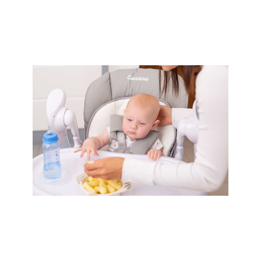 Maitinimo kėdutė - kūdikio sūpynės Indigo 2in1, juoda/pilka