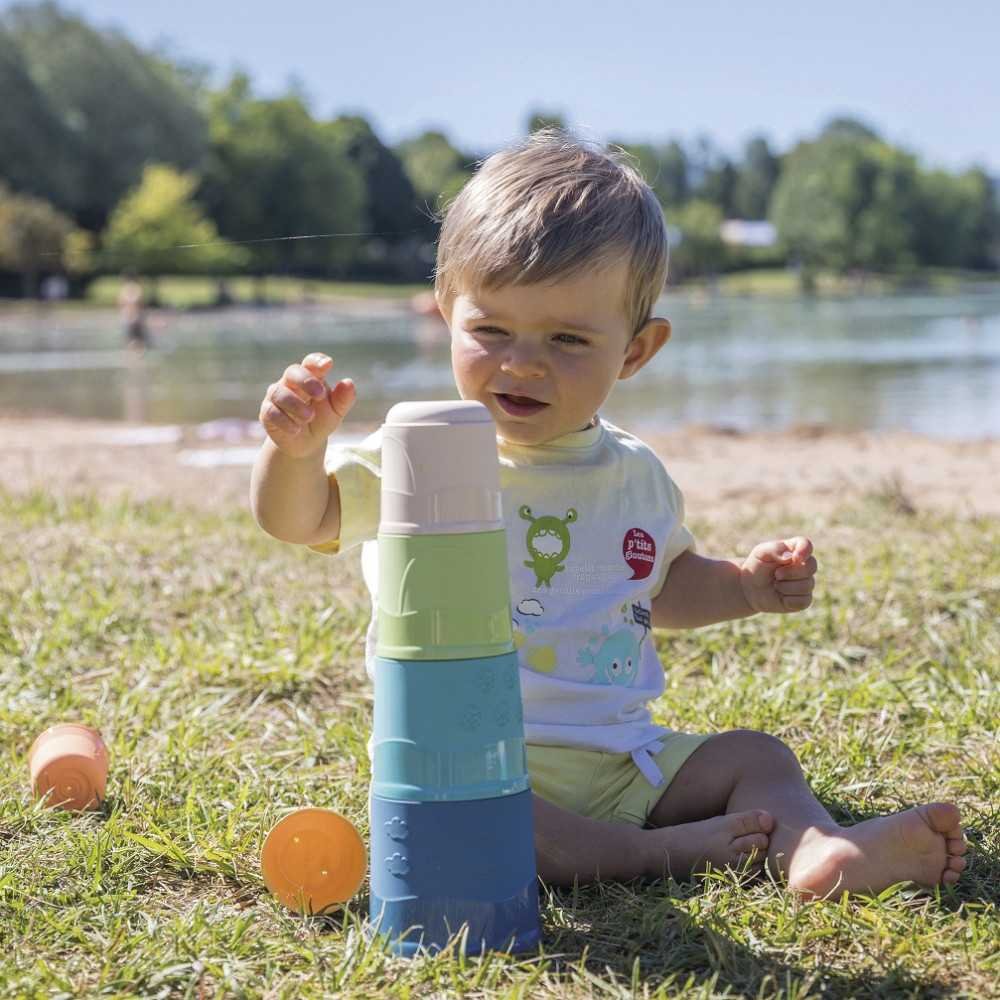 SMOBY Little Green Zestaw Łódka Wieża Sorter Bioplastik					