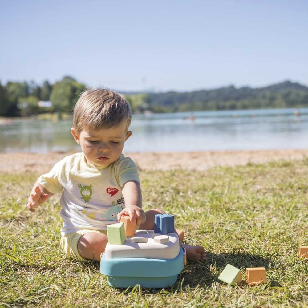 SMOBY Little Green Zestaw Łódka Wieża Sorter Bioplastik					