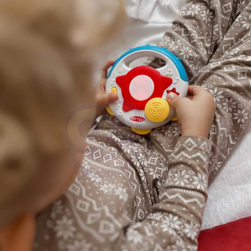 WOOPIE BABY interaktyvus muzikinis žaislas tambūrinas-Žaislai, Kūdikiams, Žaislai mažyliams (iki 4 m.