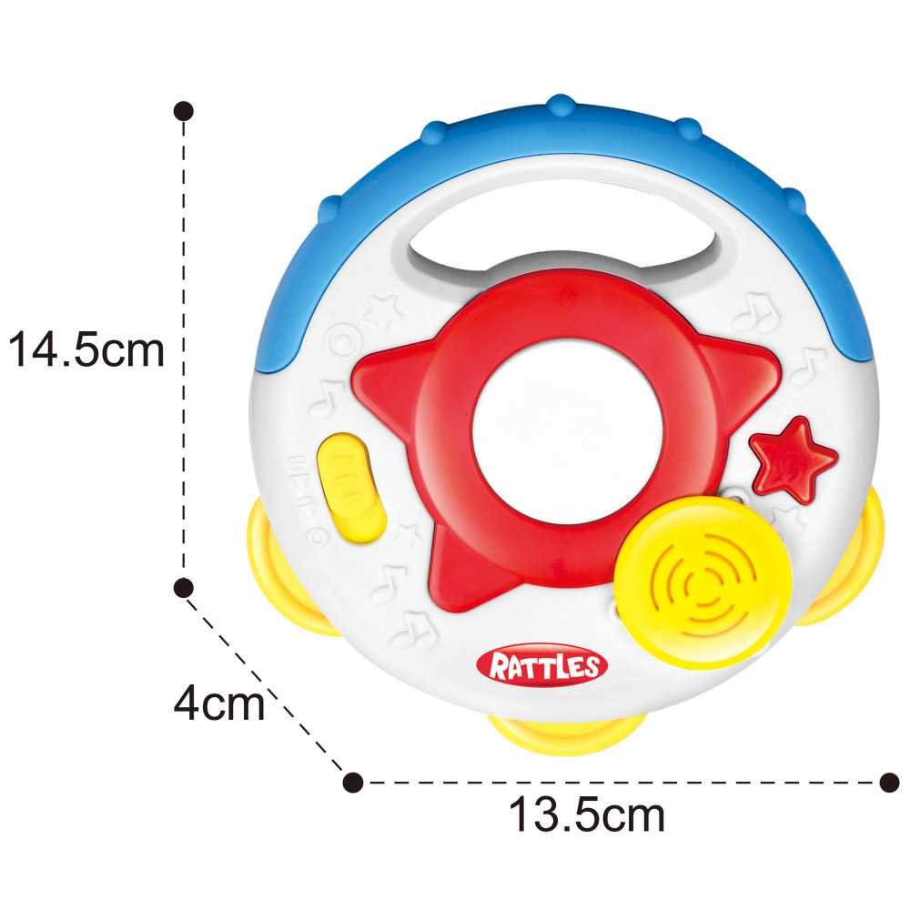 WOOPIE BABY interaktyvus muzikinis žaislas tambūrinas-Žaislai, Kūdikiams, Žaislai mažyliams (iki 4 m.
