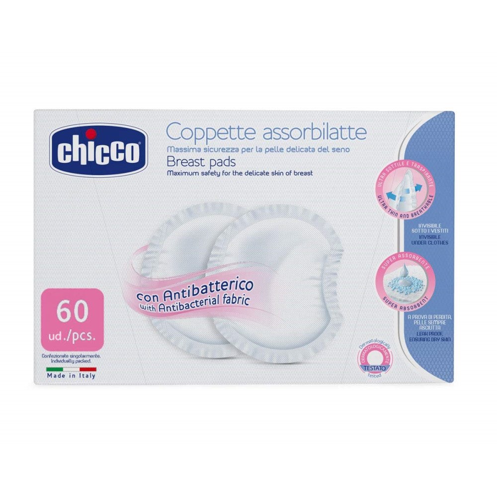 CHICCO įklotai į liemenėlę 60 vnt, 000617730t*00000