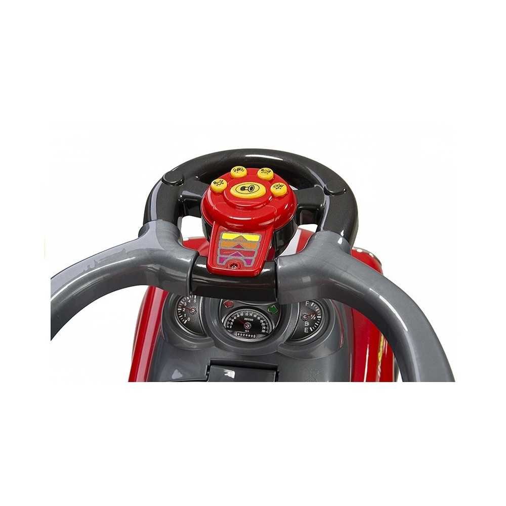 Coupe Car Manual Ride On with Parent Handle - Red